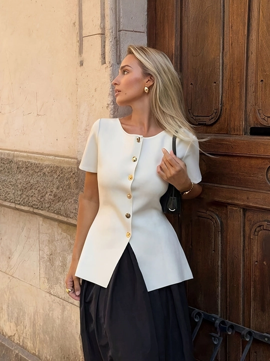 Ayollar uchun trikotaj kofta jilet ELLY FASHION - 
