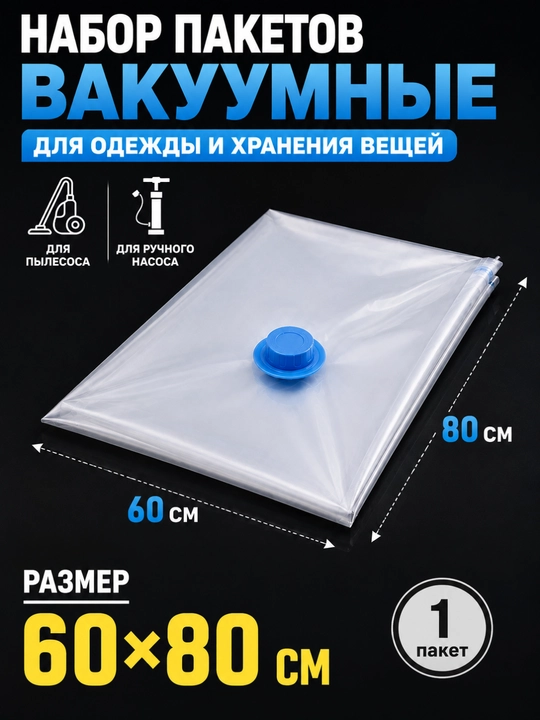 Вакуумные пакеты для одежды, мешки для хранения вещей