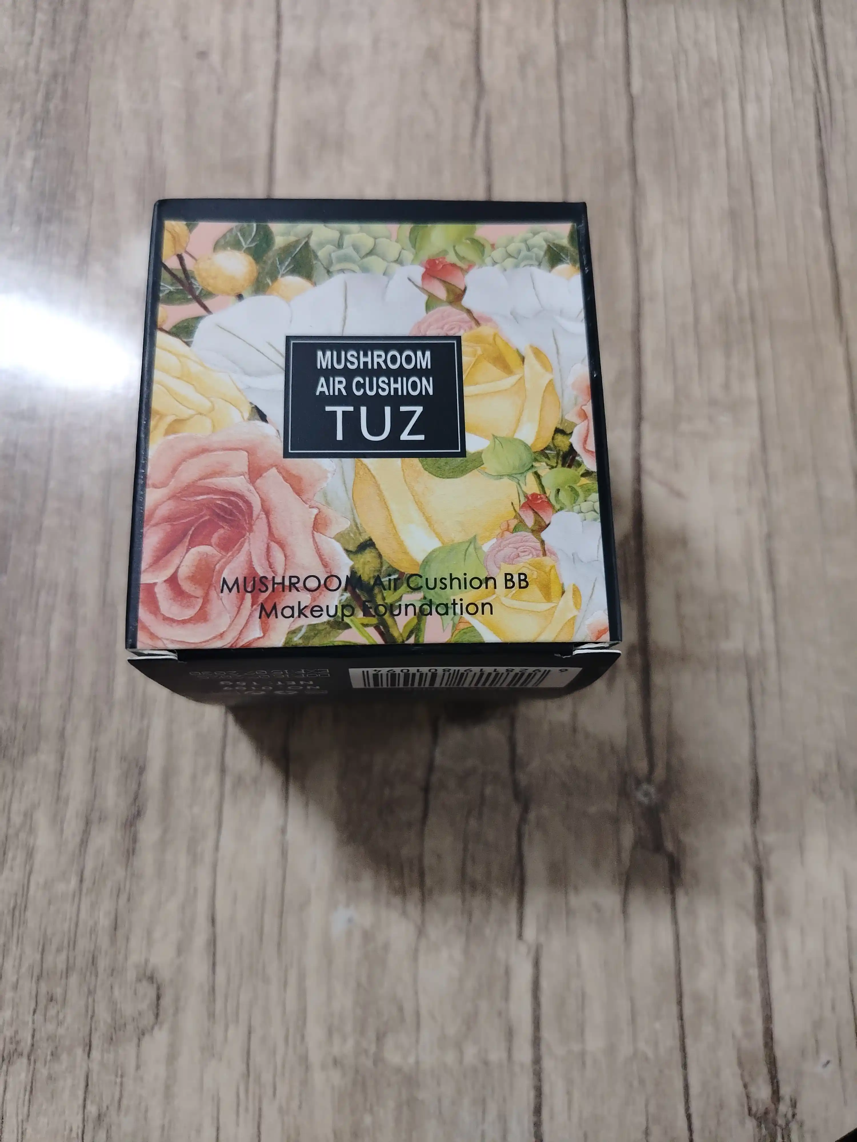Tonal BB krem kushon TUZ Mushroom Air Cushion, yuz uchun, upa, namlovchi, 12 g