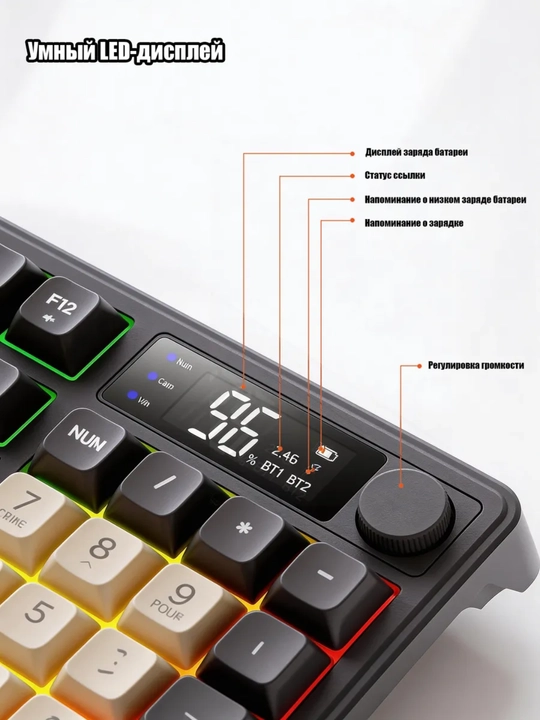 Клавиатура M96, профессиональная клавиатура с RGB-подсветкой