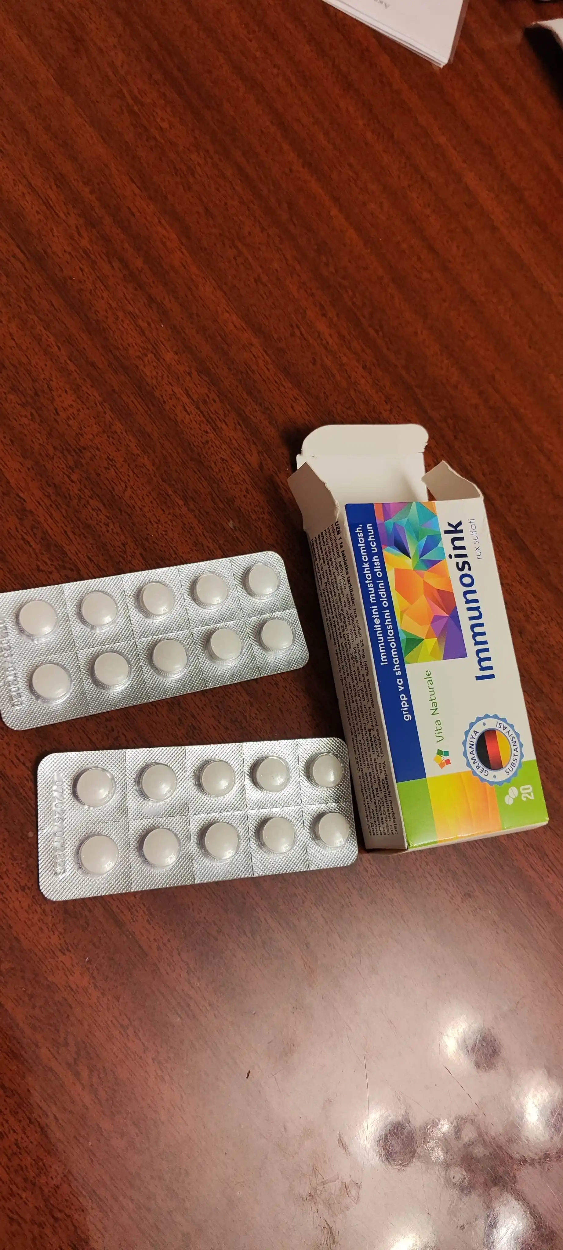 Immunotsink sink, 25 mg dan, 20 ta tabletka