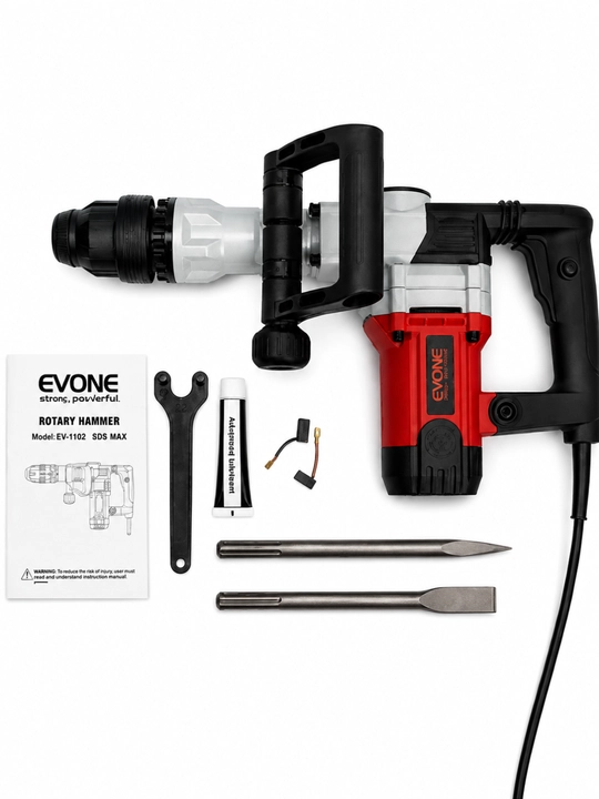 Отбойный молоток EVONE EV-11E / EV-35DX, 1500–1800 Вт, 21–23 Дж