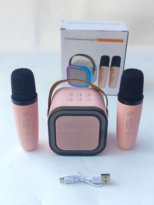 Микрофон караоке, детский, с беспроводным Bluetooth WS 858, колонка с микрофоном