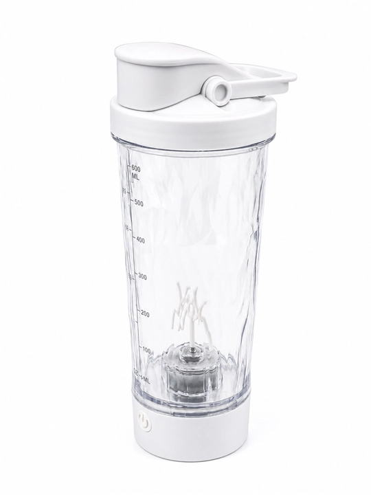 Elektr sheyker 600 ml, protein va sport proteinlari uchun, USB Type-C