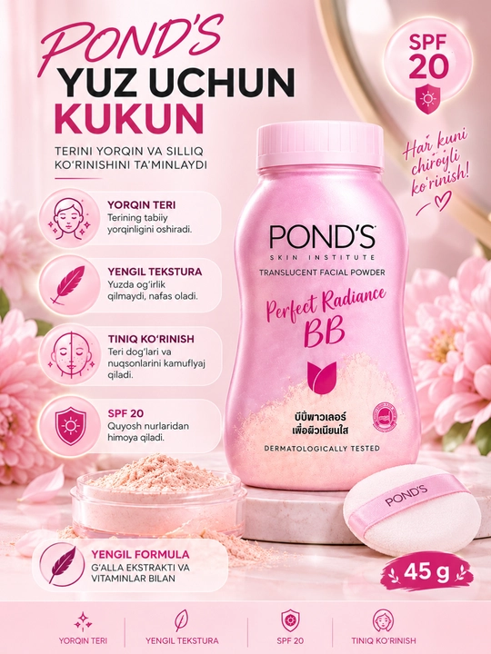 POND’S Perfect Radiance BB yuz kukuni SPF 20, 45 g - 