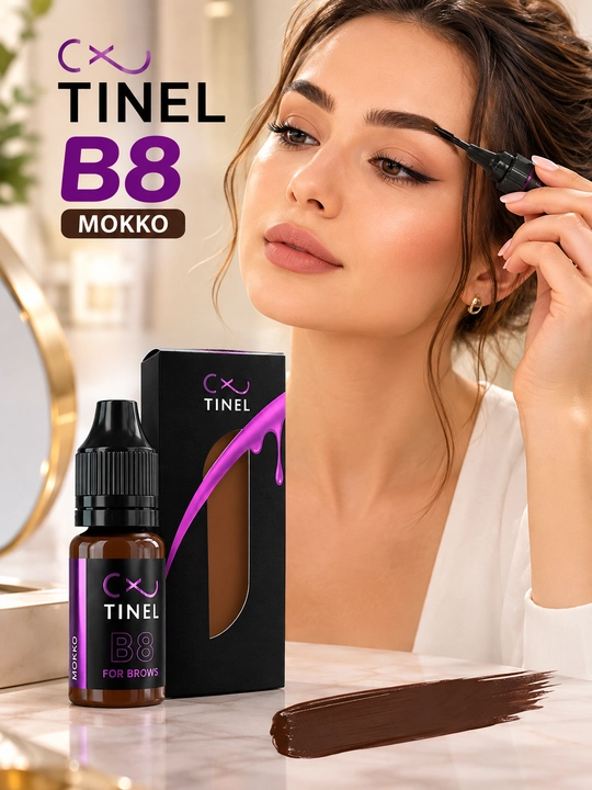 Пигмент для перманентного макияжа бровей Perma Blend, Mokko, 15 ml - 