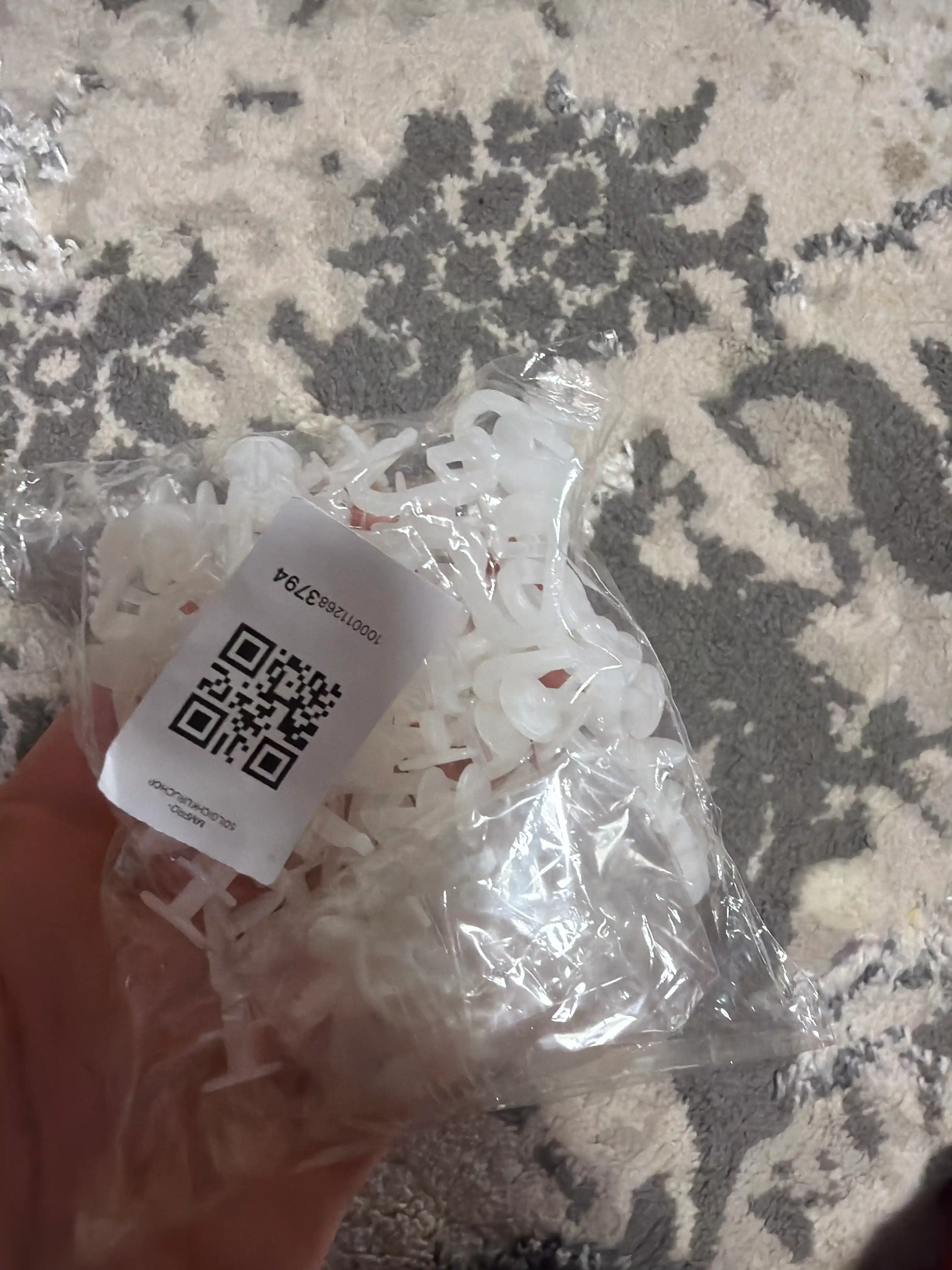 Parda uchun ilgichlar 50 dona + 5 ta qisqich BONUS, karniz uchun parda aksessuarlari