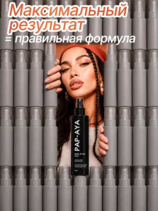 Спрей для тела, мист для волос и тела, парфюмированный спрей PAP-AYA,  250 мл