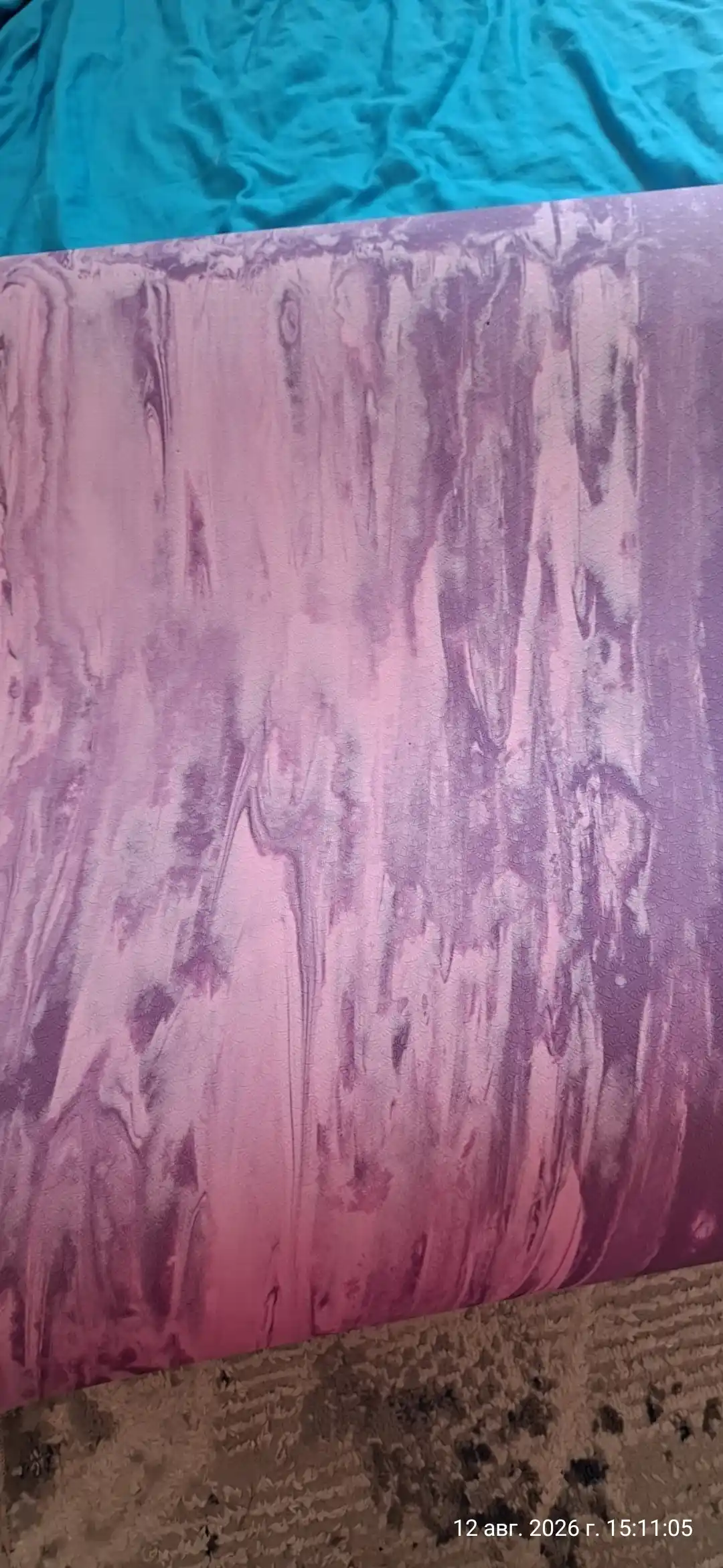 Коврик для йоги и гимнастики, двухслойный, с сумкой, 183 x 61 см, толщина 6 мм