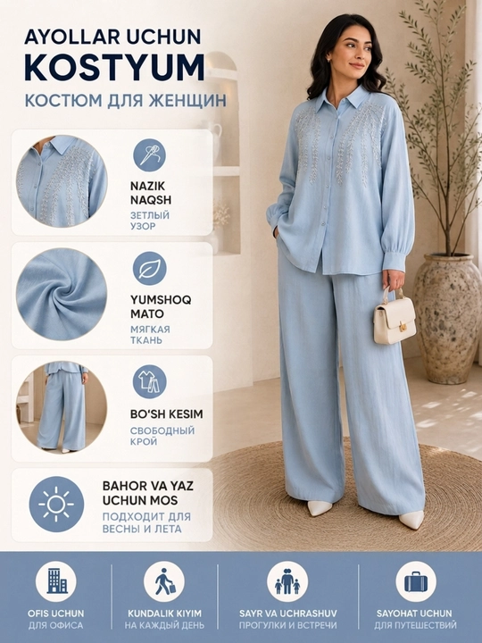 Рубашка с брюками двойка, Рубашка и брюки комплект