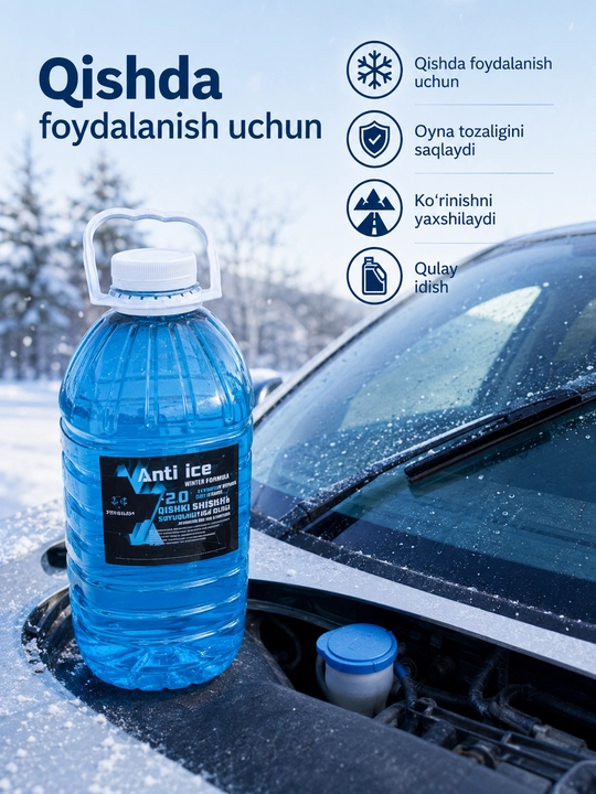 Anti ice -20°C qishki oyna yuvish suyuqligi, 1 litr - 