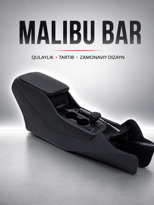 Malibu Bar Chevrolet uchun avto podlokotnik, USB port va 2 ta stakan ushlagich