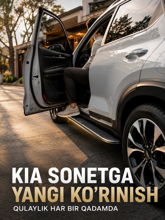 KIA SONET poroglar — 2 dona, qora