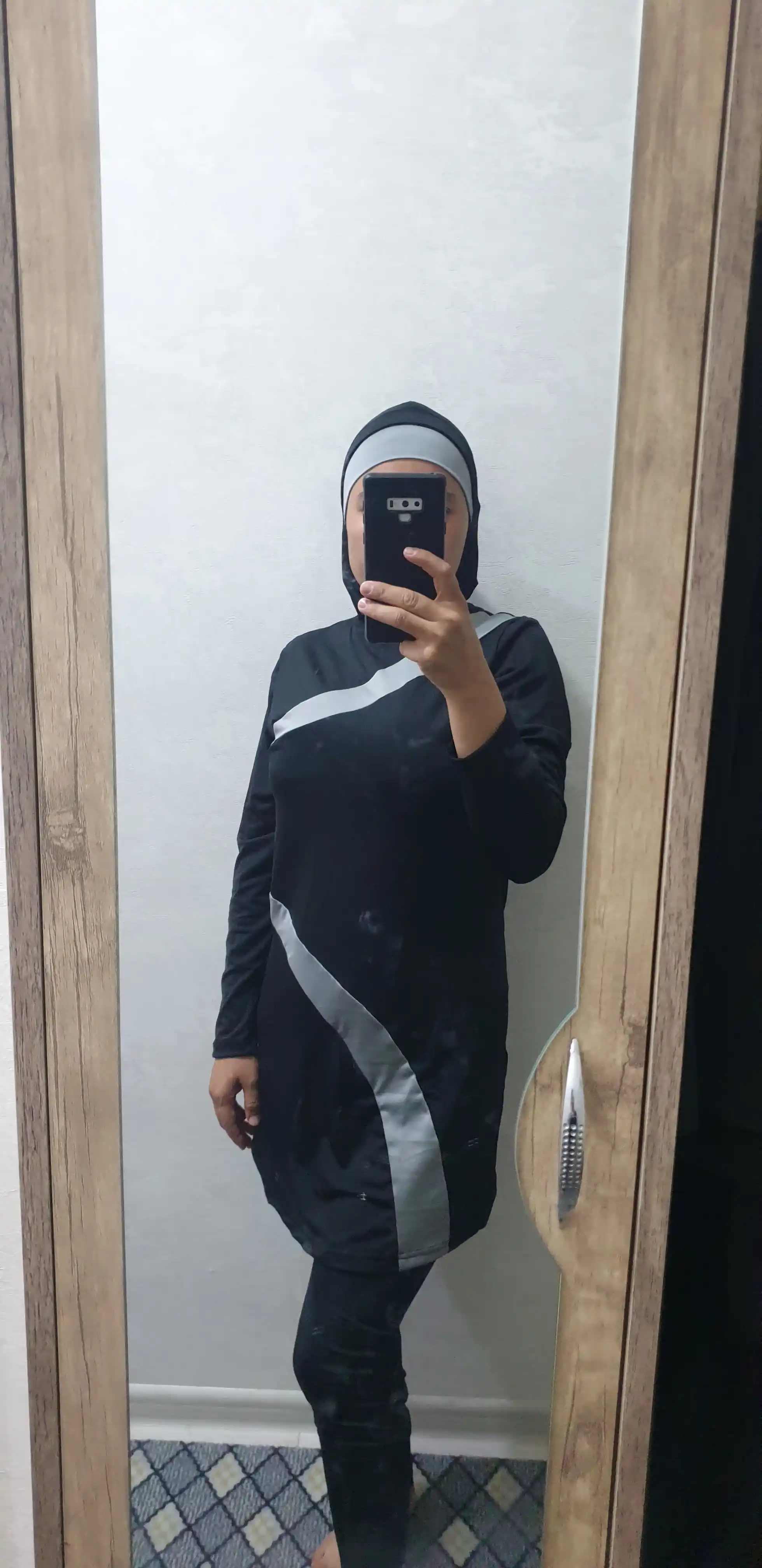 Ayollar uchun cho'milish kiyimi, yopiq, muslimalar uchun, burkini