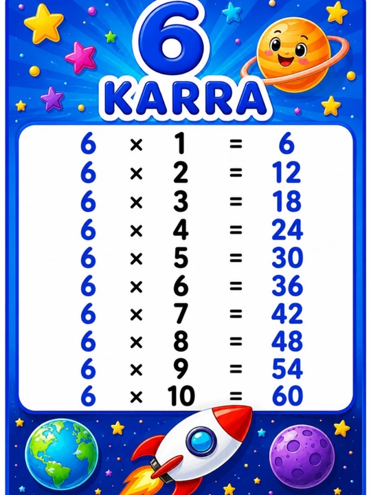 Laminatlangan karra jadvali, 2 dan 10 gacha
