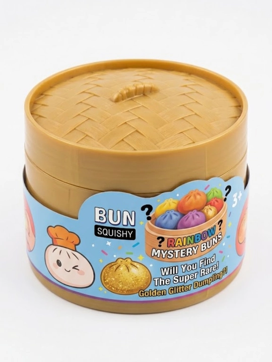 Rangli Squishy Bublik-Bulochka, bolalar va kattalar uchun yumshoq stressga qarshi o‘yinchoq