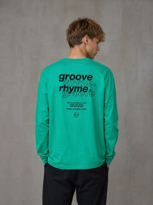 Лонгслив мужской Groove Rhyme, с длинным рукавом, 100% хлопок