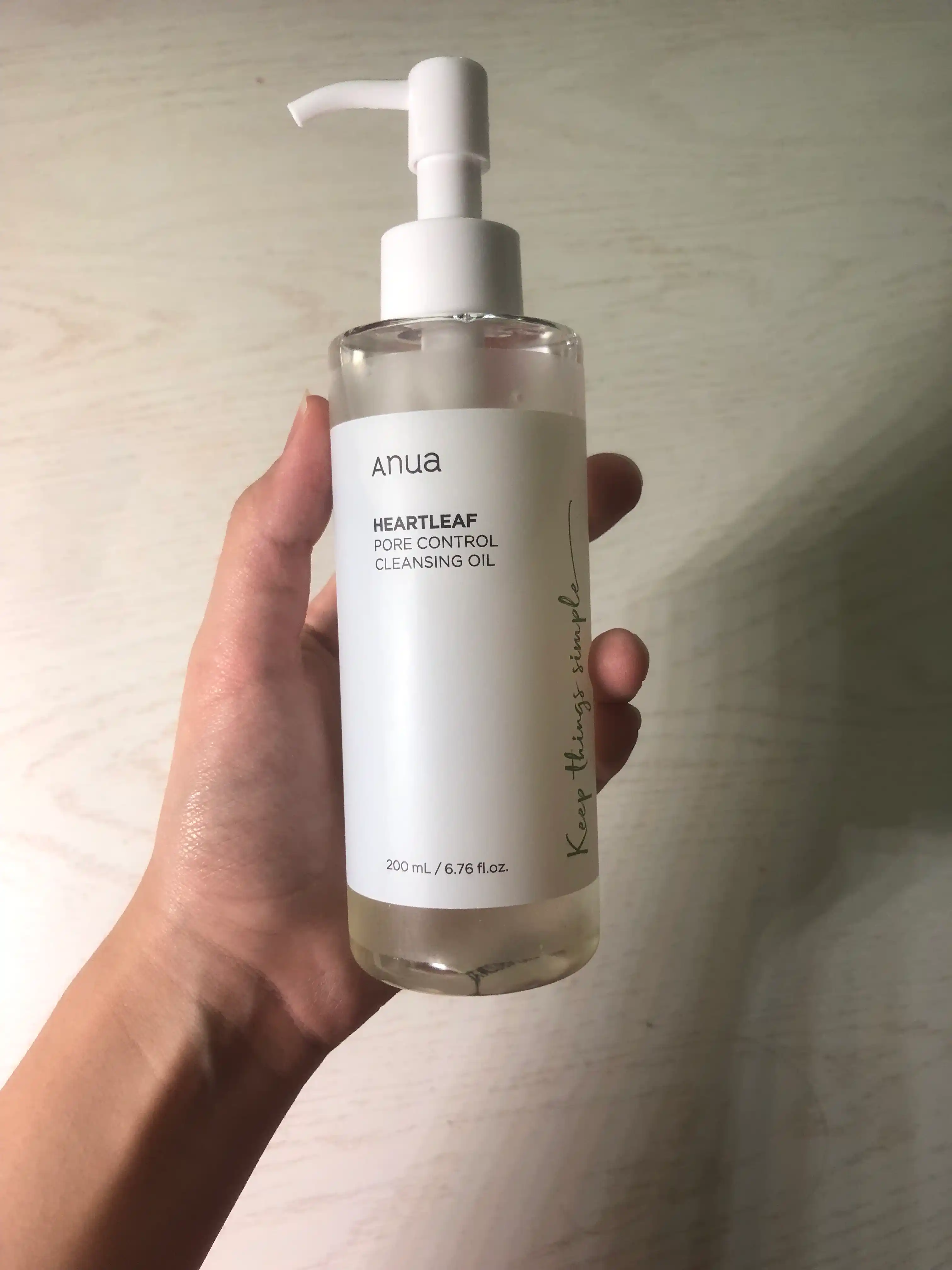 Gidrofilli moy Heartleaf, yuz terisini chuqur tozalash uchun, jojoba yog'i, 200 ml
