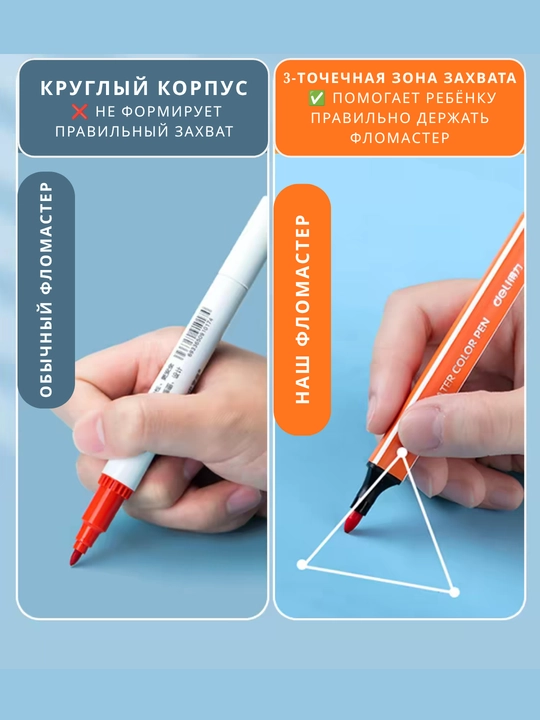 Набор фломастеров Doloprofen, 12–24 цвета, для рисования и раскрашивания