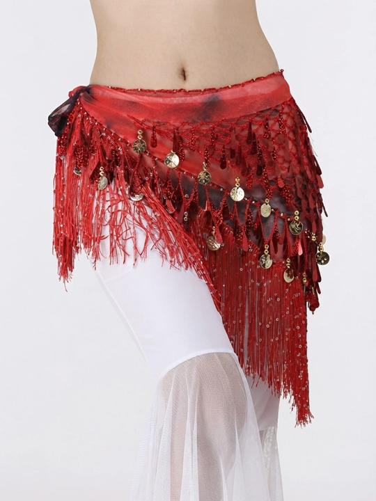 Арабский пояс с монетками, аксессуар для восточных танцев belly dance