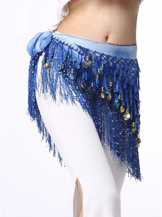 Арабский пояс с монетками, аксессуар для восточных танцев belly dance