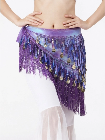 Арабский пояс с монетками, аксессуар для восточных танцев belly dance