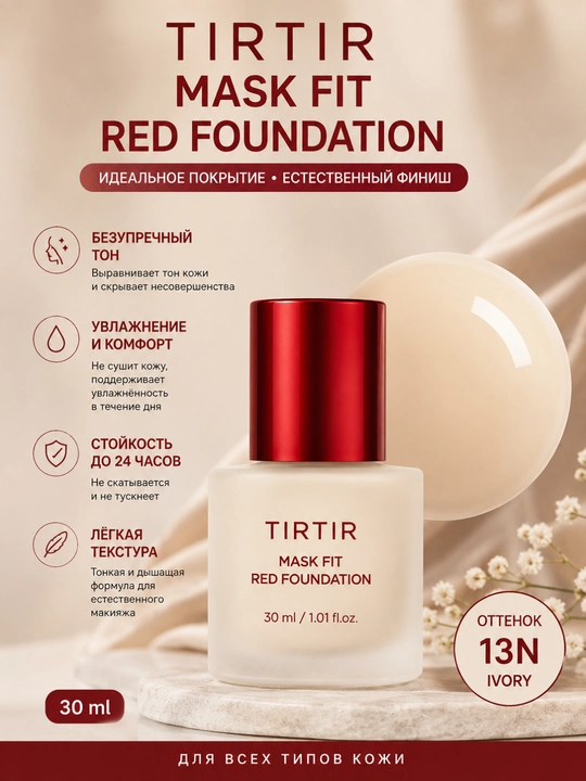 Тональный крем TIR TIR Shake Maskfit Red Foundation - 