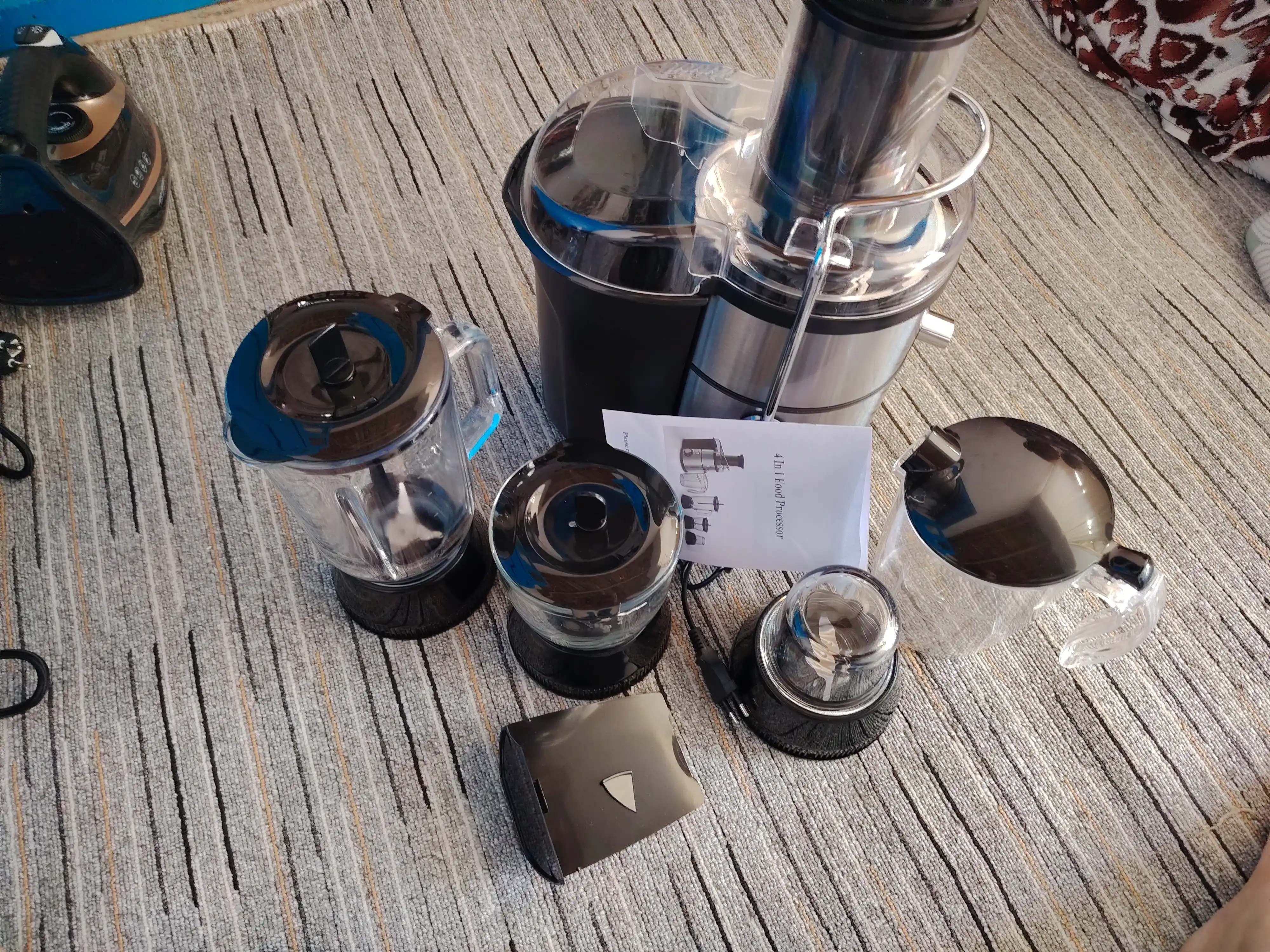 4 ta 1 da sharbat chiqargich, Blender, Kofe maydalagich, Sokovijimalka, mikser, blender