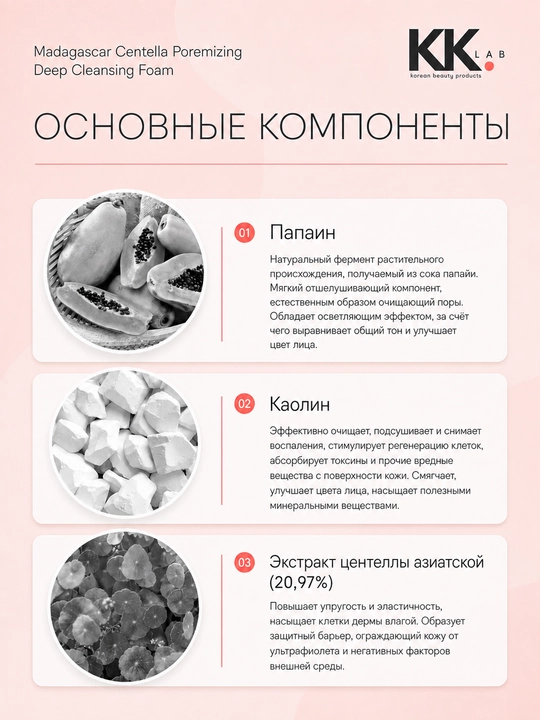 SKIN1004 Глубоко очищающая пенка для сужения пор Poremizing Deep Cleansing Foam, 125 мл