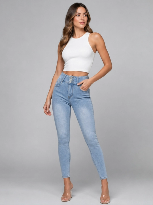 Женские джинсы Skinny, облегающая модель с зауженным силуэтом, Размер: S, M, L, XL - 