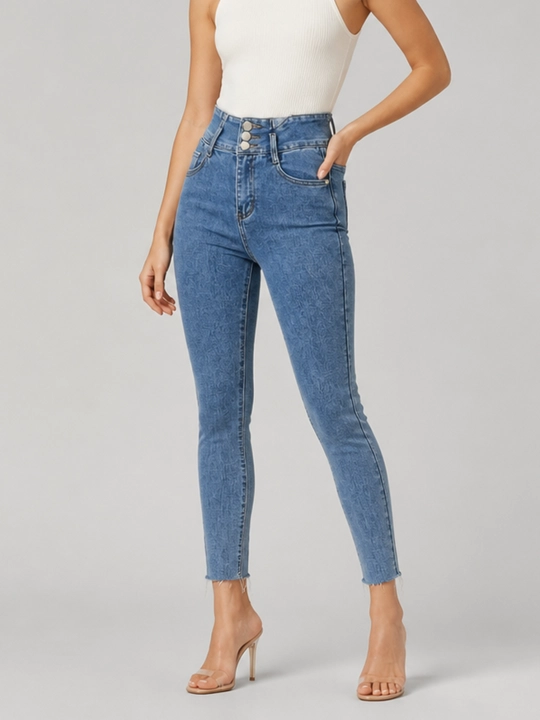 Ayollar uchun Skinny jinsi shimlari, badanga yopishib turadigan model, S, M, L, XL