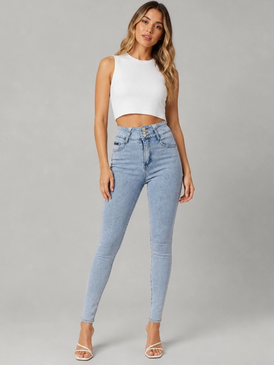 Женские джинсы Skinny, облегающая модель с зауженным силуэтом, Размер: S, M, L, XL - 