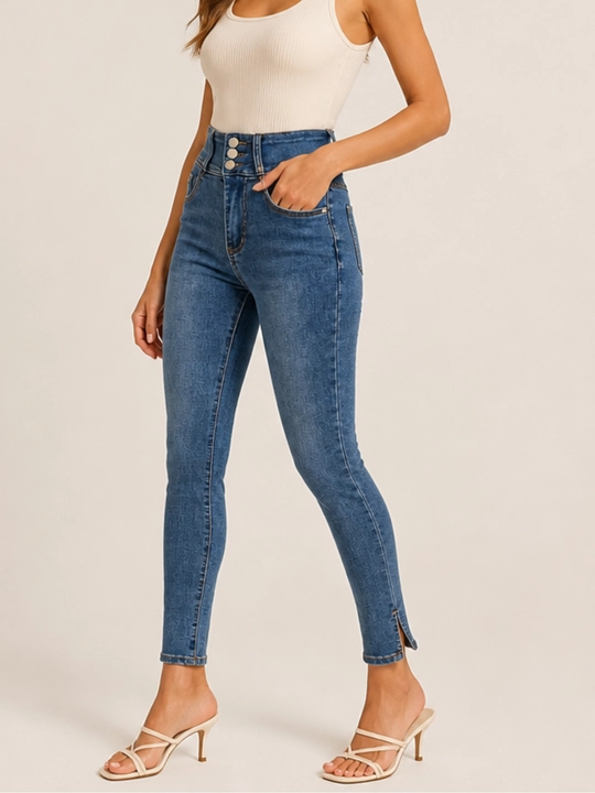 Ayollar uchun Skinny jinsi shimlari, badanga yopishib turadigan model, S, M, L, XL