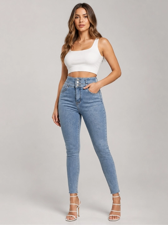 Женские джинсы Skinny, облегающая модель с зауженным силуэтом, Размер: S, M, L, XL - 