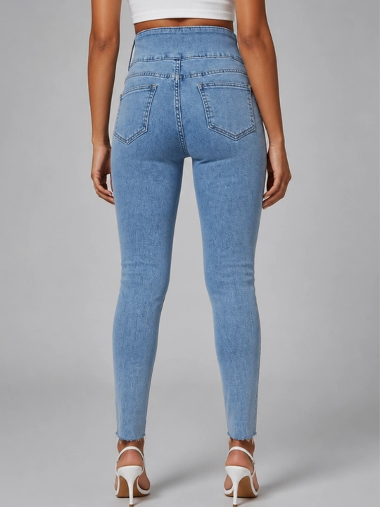 Ayollar uchun Skinny jinsi shimlari, badanga yopishib turadigan model, S, M, L, XL