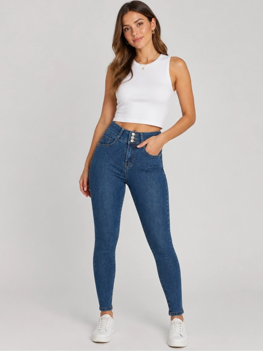 Женские джинсы Skinny, облегающая модель с зауженным силуэтом, Размер: S, M, L, XL - 