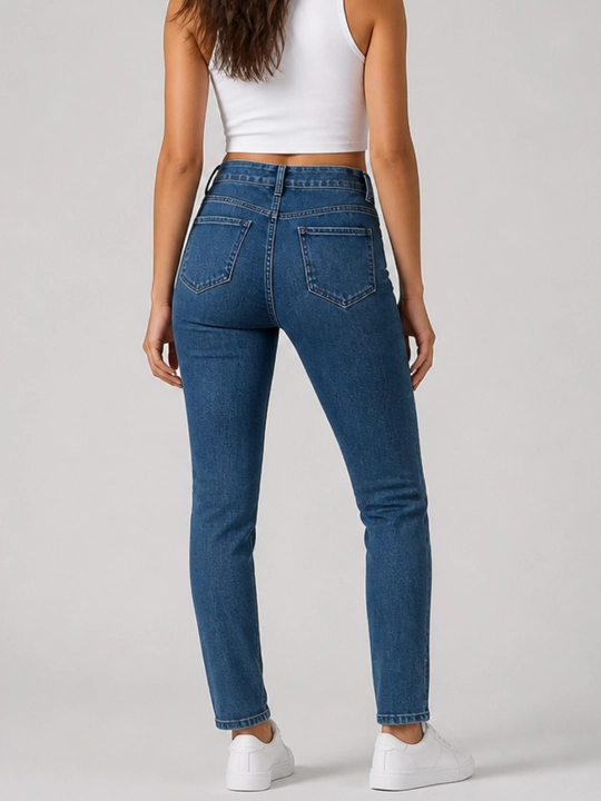 Ayollar uchun Skinny jinsi shimlari, badanga yopishib turadigan model, S, M, L, XL