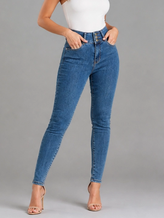 Ayollar uchun Skinny jinsi shimlari, badanga yopishib turadigan model, S, M, L, XL