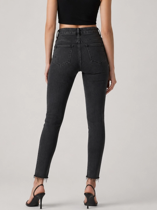 Ayollar uchun Skinny jinsi shimlari, badanga yopishib turadigan model, S, M, L, XL