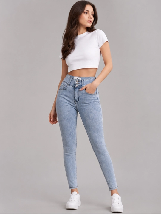Женские джинсы Skinny, облегающая модель с зауженным силуэтом, Размер: S, M, L, XL - 