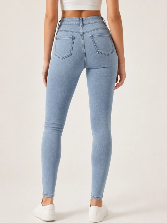 Ayollar uchun Skinny jinsi shimlari, badanga yopishib turadigan model, S, M, L, XL
