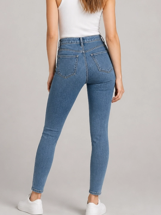 Ayollar uchun Skinny jinsi shimlari, badanga yopishib turadigan model, S, M, L, XL