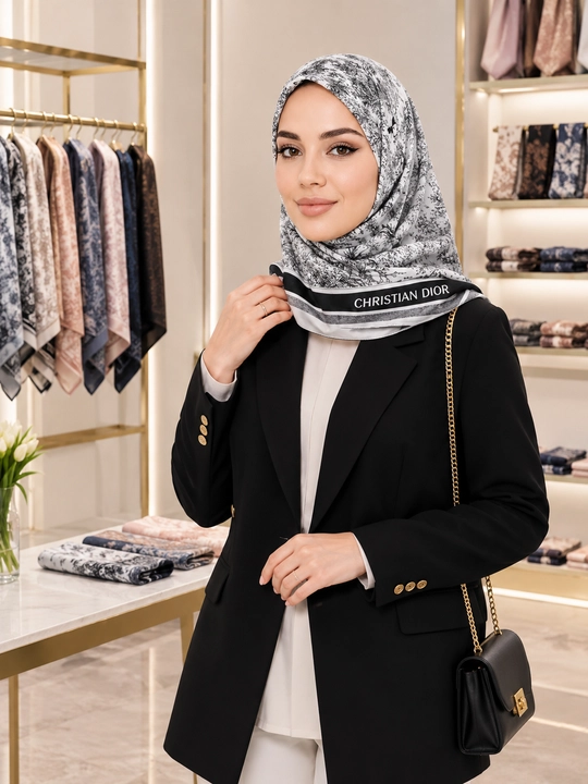 Dior шелковые платки, хиджабы, платки Dior, хиджабы, женские хиджабы, платки, хиджаб - 