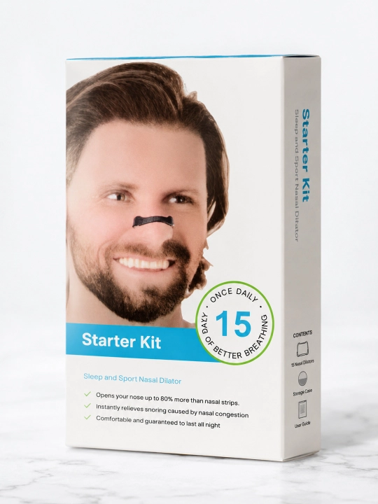 Starter Kit — burun nafas olish dilatori, uyqu va sport uchun