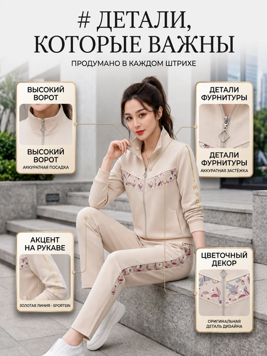 Женский костюм-двойка из двух частей