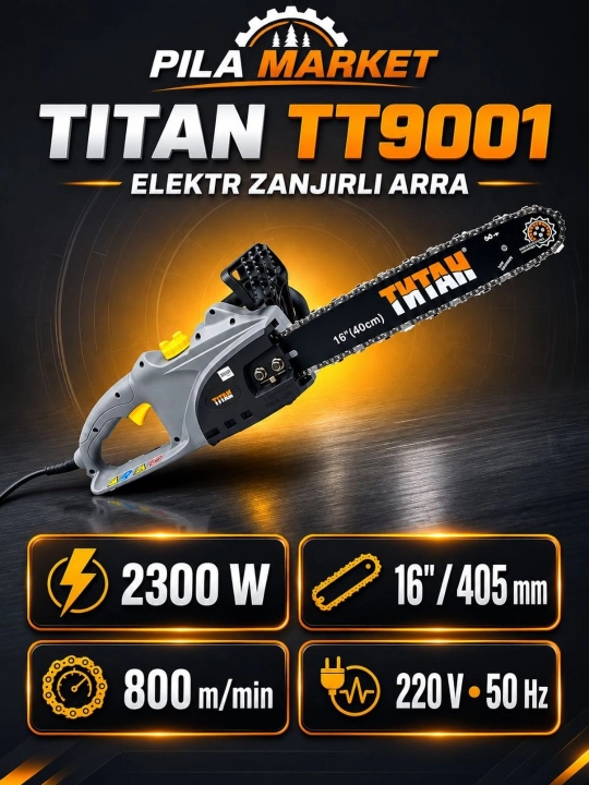 Zanjirli elektr arra, titan 19001, 32/405 mm - 