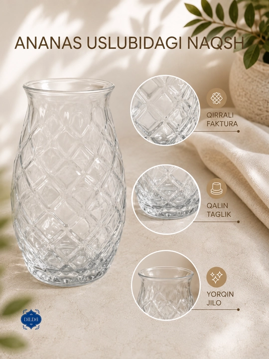 Rangli shisha stakanlar to‘plami, 6 dona, 330 ml, suv, sharbat va sovuq ichimliklar uchun
