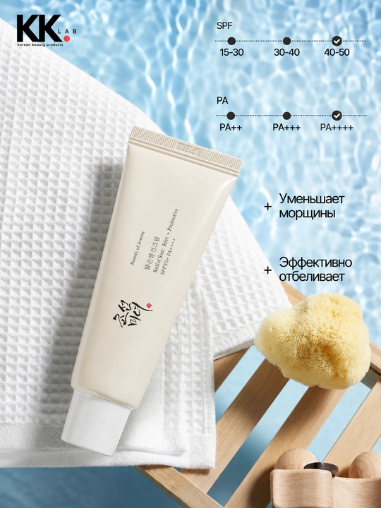 Beauty of Joseon Солнцезащитный крем для лица Relief Sun Rice SPF50+, 50 мл