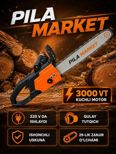 Elektr zanjirli arra Piter 32/405 mm, elektr arra Piter Pila Pro, 3000 Vt - 