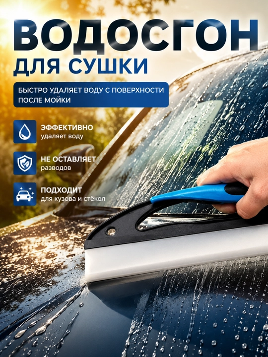Набор для мойки автомобиля 4 в 1, телескопическая щетка 360°, водосгон